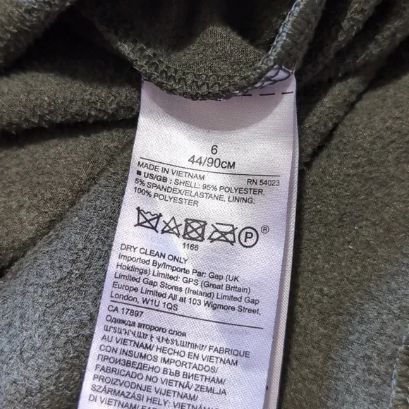 Banana Republic Sage Green Vegan Suede Shirtdress Size 6 - Picture 8 of 12